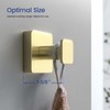 KIBI Blaze Bathroom Towel Hook – Brushed Gold Wall Mounted