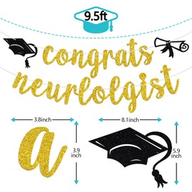Congrats Neurlogist Banner, Future Doctor/Big DR Energy, 2024 Medical College/Universary Graduation Party Decorations Supplies