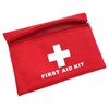 Jipemtra Red Emergency First Aid Bag Empty Small Rescue Pouch