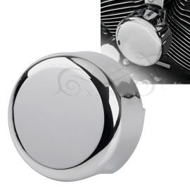 Unbranded Round Chrome Horn Cover For Harley Dyna Super Glide Fat Boy Touring Road King XL