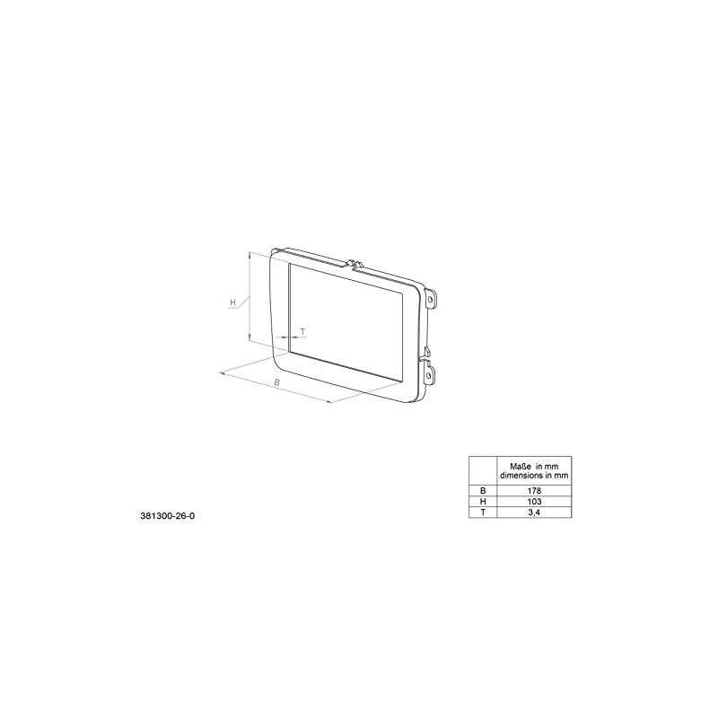 ACV 281300-32 Radio Faceplate Multi-Coloured
