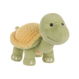 Apricot Lamb Charming Golden Turtle Plush Stuffed Animals for Kids, Soft Cute Plush Toys for Baby Girl and Boy, Fluffy Charming Golden Turtle Green 9.5 Inches