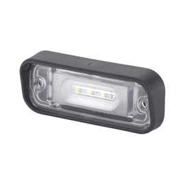 HELLA 2KA 010 278-411 Licence Plate Light - LED - 12V - Fitting - Plug: Blade Terminal Sleeve - Upper