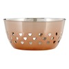 Premier Housewares Bowl with Hearts Design, Rose Gold