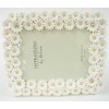 Impressions White Resin Chrysanthemum Photo Frame 6" x 8"