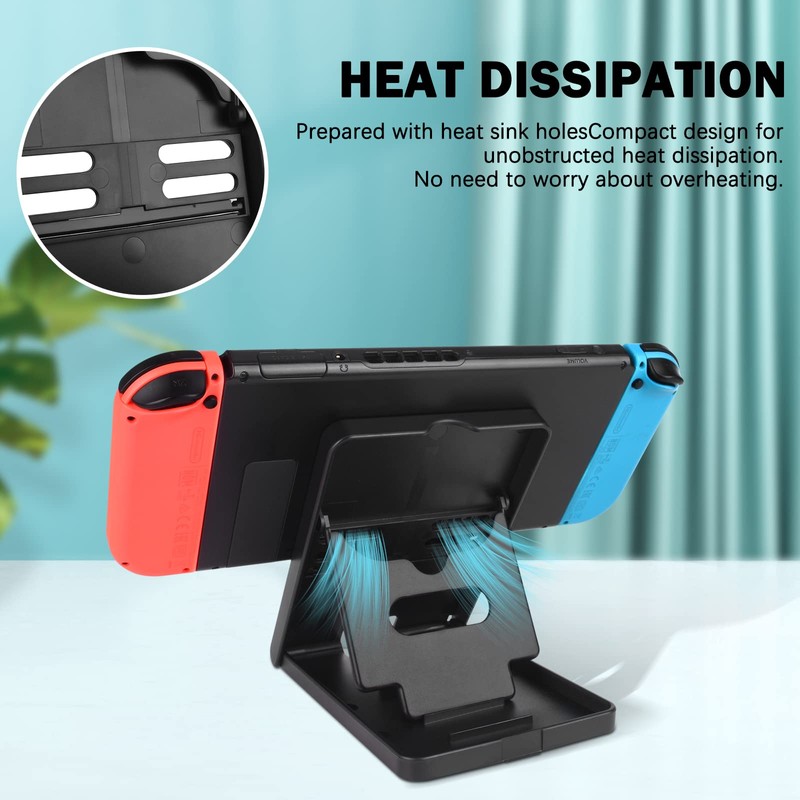 DLseego Stand Compatible with Switch/Switch OLED/Switch Lite, Foldable Adjustable Non-Slip
