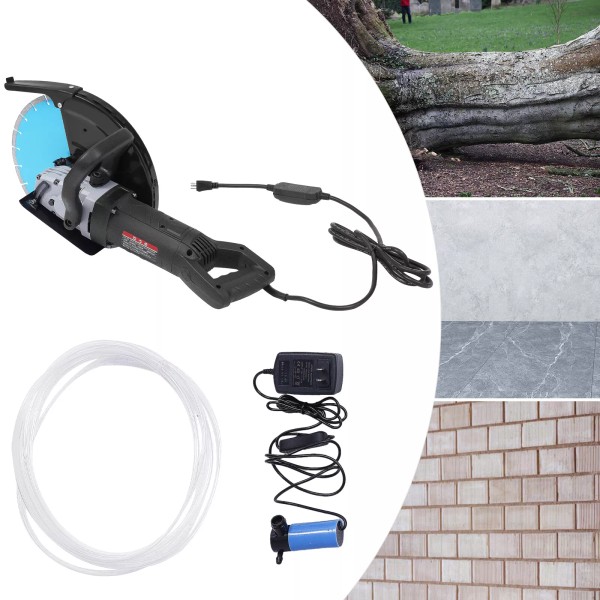 3000W 3800RPM Electric Concrete Saw DIY Locking Switch Cutter Circular