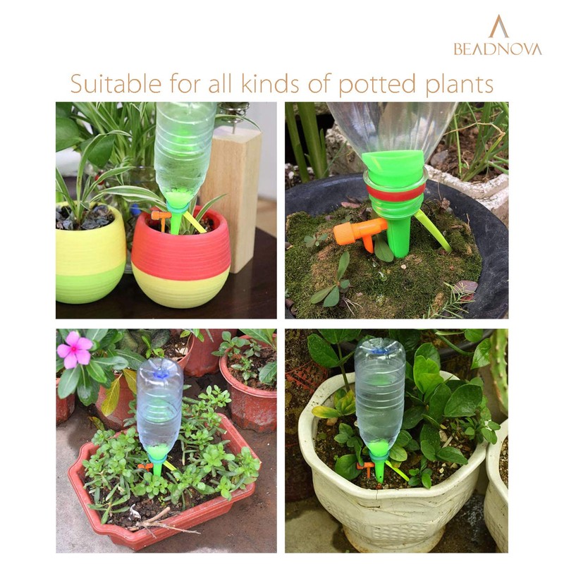 BEADNOVA Plant Self Watering Spikes Automatic Irrigation Equipment Adjustable Self