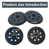 INGQI 2x Sander Replacement Pad for 743081-8/743051-7, 5 Inch Hook