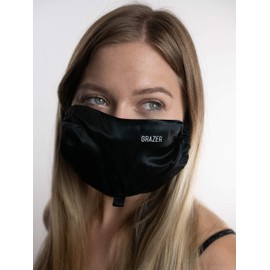 PJ Harlow unisex adult Face Mask Bandana, Black, Large US