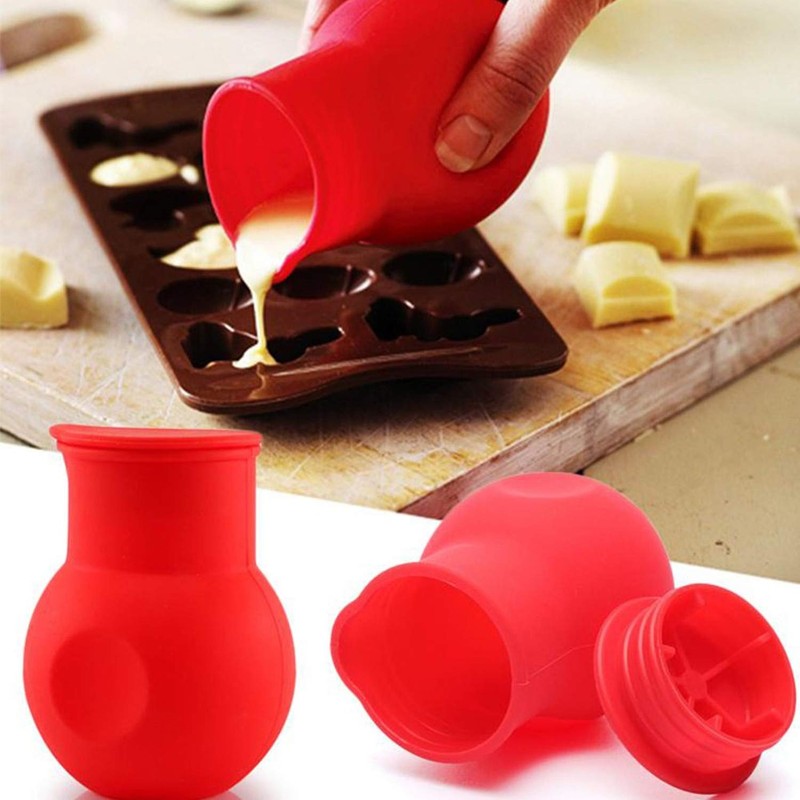 DD-life 3 Pcs Silicone Chocolate Melting Pot, Butter Sauce Milk