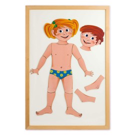 Dida - Magnetic Toy - Little Boy & Little Girl's Body