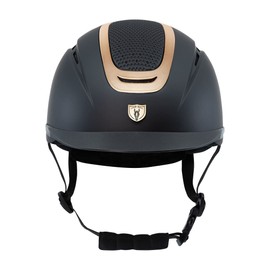 Tipperary Equestrian Ultra Helmet, Matte Black Shell/Matte Blacktop/Rose Gold Trim, S (9305-S-MBK)