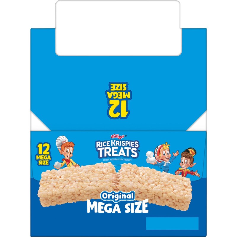 Rice Krispies Treats Marshmallow Snack Bar, Kids Snacks, School Lunch,