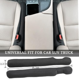 Axutous Car Seat Gap Filler Universal for Car SUV Truck Fit Organizer Fill The Gap Between Seat and Console Stop Things from Dropping Black 4Pcs