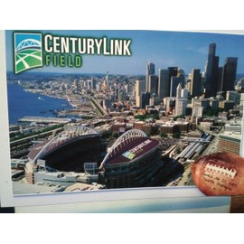 THE PACIFIC NORTHWEST AERIAL VIEW OVER BEAUTIFUL CENTURYLINK FIELD SEATTLE WASHINGTON KING COUNTY