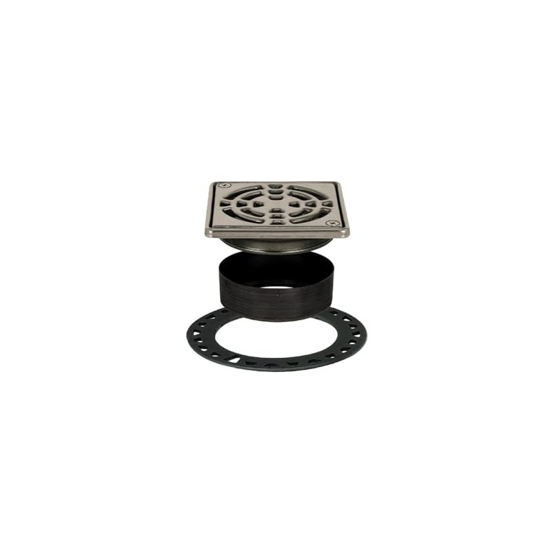 Schluter Kerdi-Drain Classic Shower Grate Kit with Integrated Slope Bonding