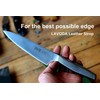 LAVODA Leather Strop with Polishing Compound, Knife Stropping Kit for