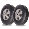 (2-Pack) AR-PRO 10" x 2.5" Flat Free Solid Rubber Tires