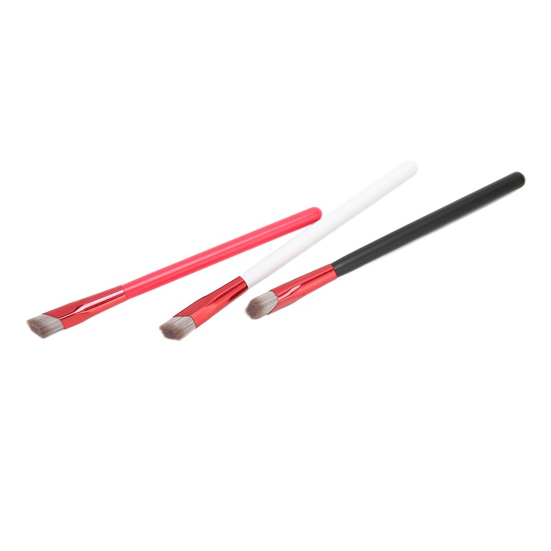 3PCS Brow Concealer Contour Brush Gray Hair Red White Black