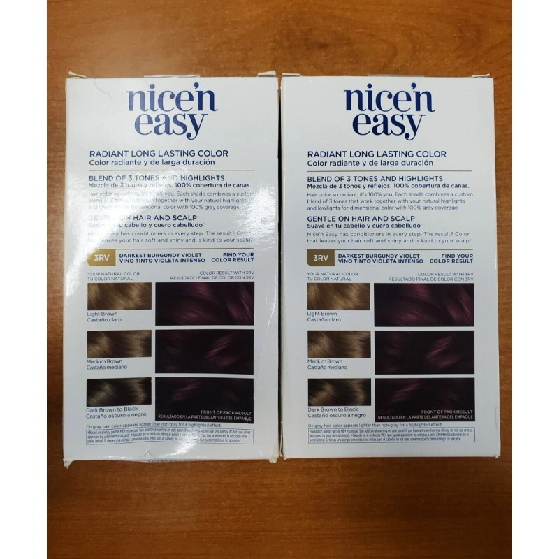 Clairol 2PK Clairol Nice N' Easy Permanent Hair Dye *#3RV