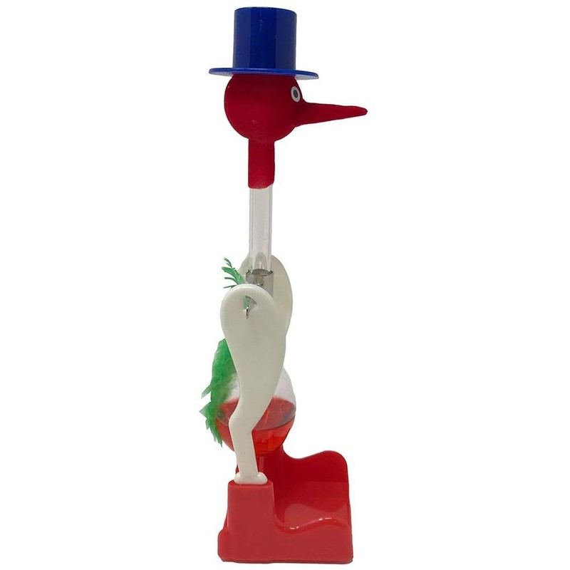 Ghzste Creative Non-Stop Liquid Drinking Glass Bird Seesaw Magic Prank