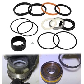 1543262C1 G109460 G105549 Hydraulic Cylinders Seals Rebuild Kit Replacement for Case 350 450 480 580 680 850& More Equipments with Cylinder (1.75" Rod, 3" Bore)