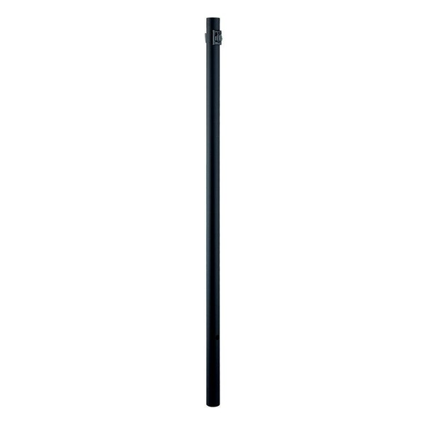 Acclaim 97BK Direct-Burial Lamp Posts Collection Smooth Lamp Post with Photocell & Convenience Outlet, 7', Matte Black