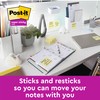 Post-it Super Sticky Notes Canary Yellow, Pack of 6 Pads,