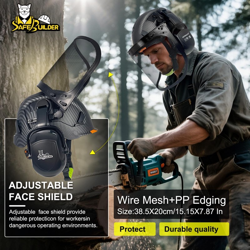 CR99 Forestry Safety Helmet Class C Hard Hats 3 In1