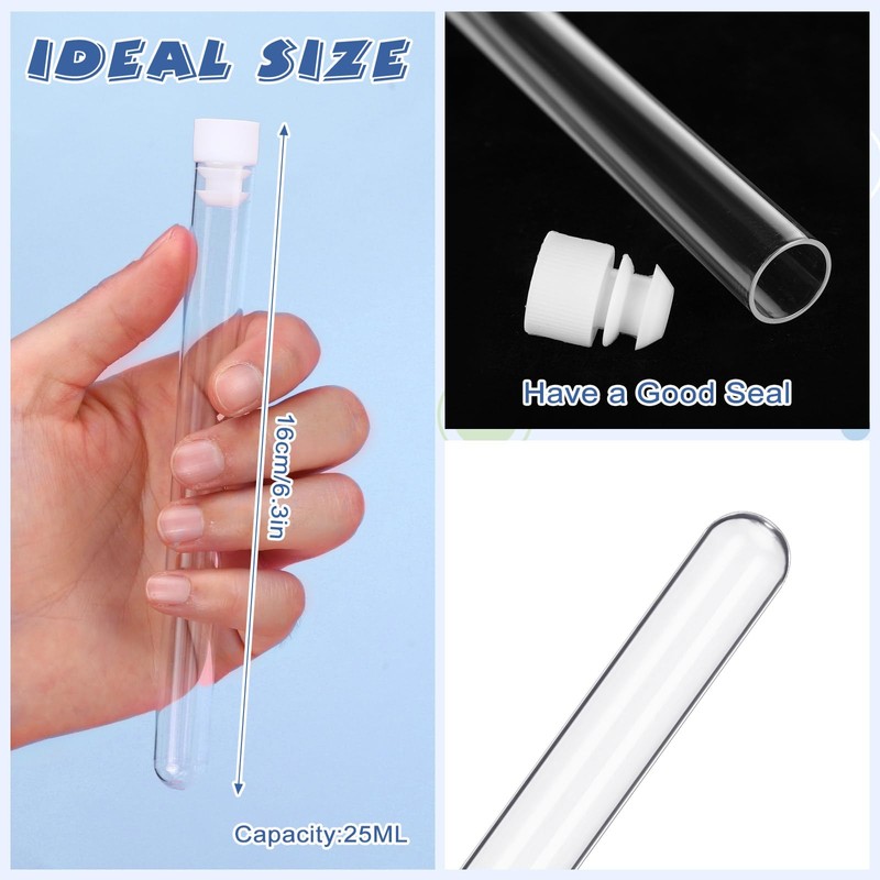 Copkim 38 Pcs Tampon Flask Set Included Tube Flasks for