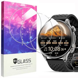 Compatible for Joautrial GPS Smart Watches Screen Protector, [3 Pack] 9H Tempered Glass Screen Protector Film Compatible for Joautrial KW330A 1.6 Inches GPS Smart Watches (3 Pack)