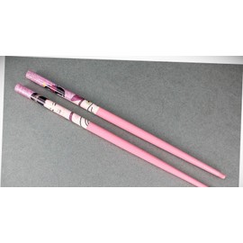 Perfect Hairstyle with Our Hair Accessories - Pink Hair Chop Sticks Set Of 2 Floral Wood Picks Pins 7 1/8" Long Geisha Fashionable Hair Accessory Hair Jewelry Accessories for Lady Women