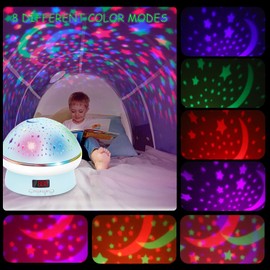 Star Projector Night Light for Kids with Timer & Remote Control,Kids Night Light Toys for 3-8 Year Old Girls Boys,Teen Toddler Baby Girls Boys Chritsmas Birthday Gifts(Blue)