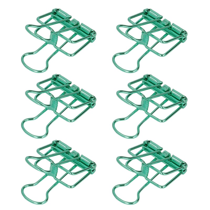 19mm 80pcs Binder Clips Strong Clamping Force Metal Hollow Tail