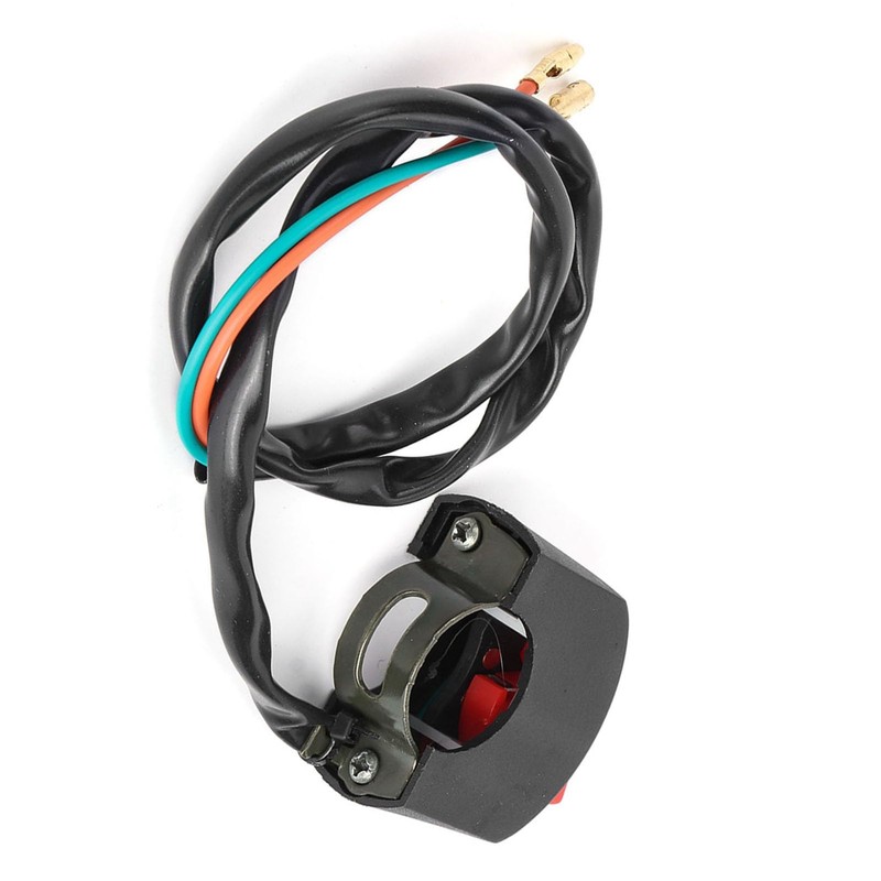 Motorcycle Handlebar Switch, Universal 22mm 7/8inch 12V Handlebar Headlight On/Off