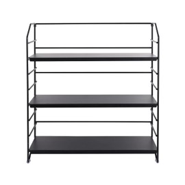 Ezprotekt Adjustable Spice Rack Organizer, 3 Tier Kitchen Countertop Storage Shelf, Stainless Steel Container for Spices, Cutlery or Bathroomm Accessor