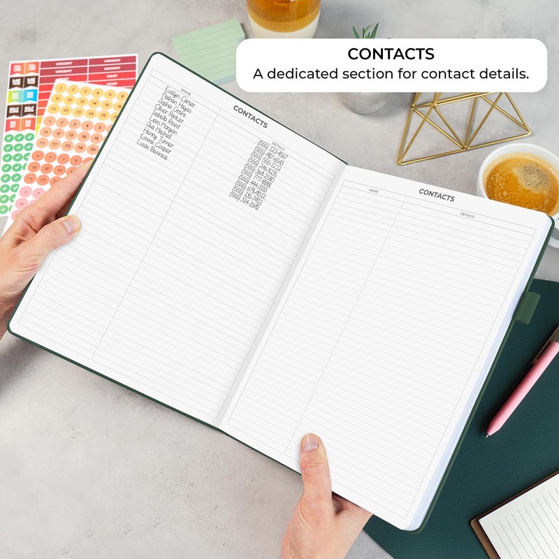 Clever Fox Appointment Book – Hourly Schedule Planner with 15-Minute
