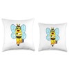 Bee Inline skating Inline skates Sports Throw Pillow
