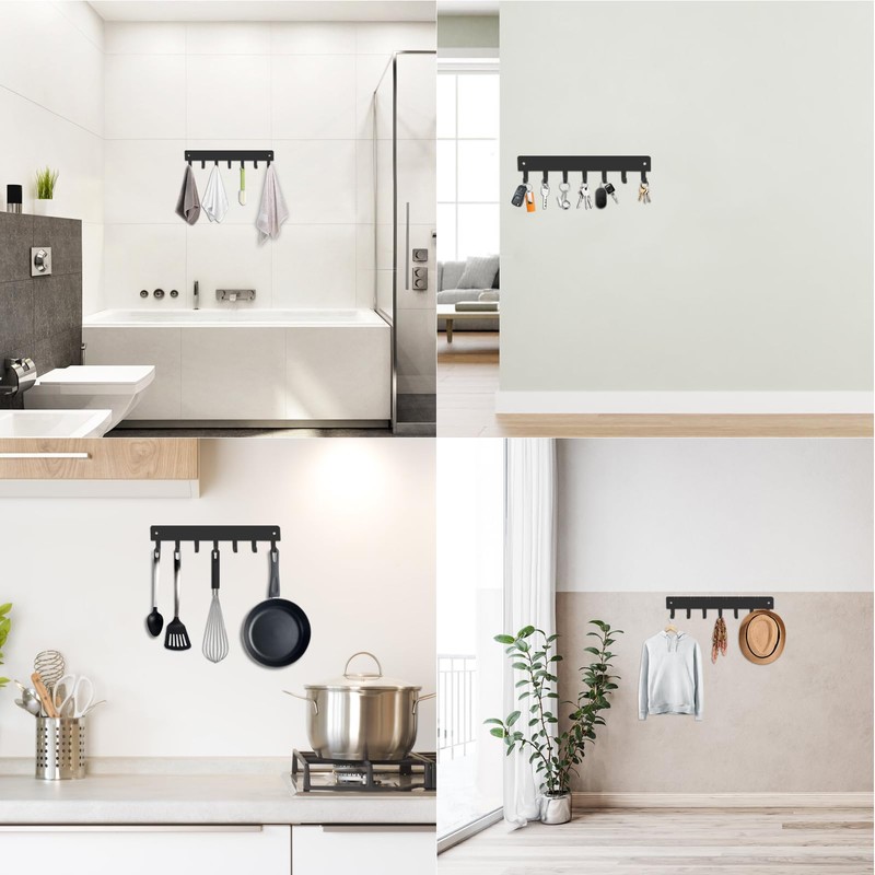 2 Pack Key Holder for Wall, Key Hooks with 7