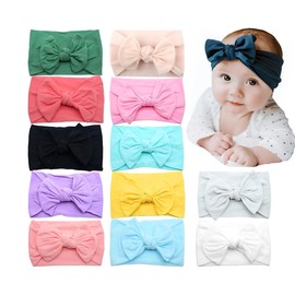 DREAMCO SUPPLIES Kit 10 Gorritos De Colores para Bebé Niña Turbante Moño Moda
