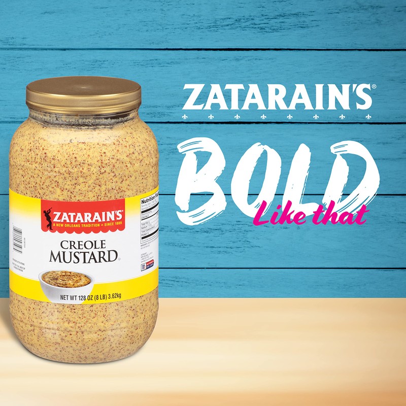 Zatarain's Creole Mustard, 8 lb - One 8 Pound Jar