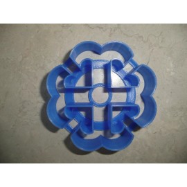 AJT FRENCH CROSS SET OF 2 SIZE CONCHA COOKIE CUTTER MEXICAN SWEET BREAD STAMP PR1781