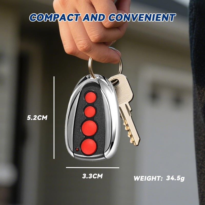XDTKML Compatible Steel-Line ZT-07 433.92Mhz Garage Door Remote SD800 Opener