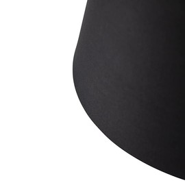 QAZQA Modern Cotton Lampshade Black 32I25I18 with Gold I Brass Interior