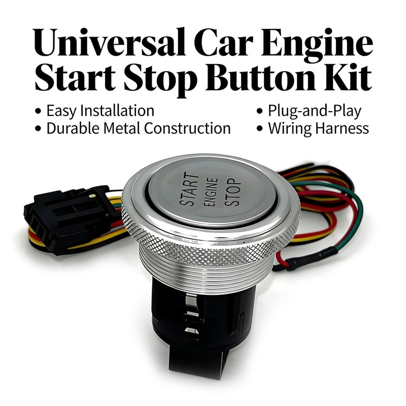 Universal 12V Car Engine Start Stop Push Button Switch with