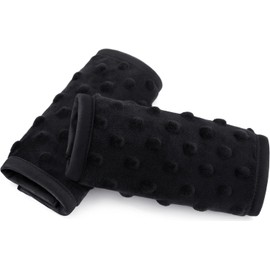 Pro Goleem Fundas de Correa de Asiento de Coche para Bebés Almohadillas Suaves para Hombros de Correa para Todos los Asientos de Coche, Carriola, Cochecito, Negro