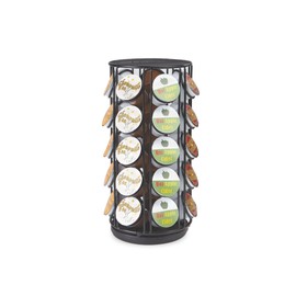 Mind Reader Carousel Rotating Coffee Pod Holder, 35, Black