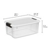 STERILITE 19848006 Ultra Storage Tote with Titanium latches, 18 Quart