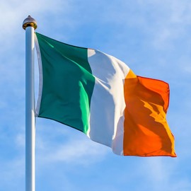 Irish Flag 3X5 Feet Outdoor Ireland Flag Heavy Duty Irish Flags for Outside National Country Flag for St Patricks Day with 2 Brass Grommets